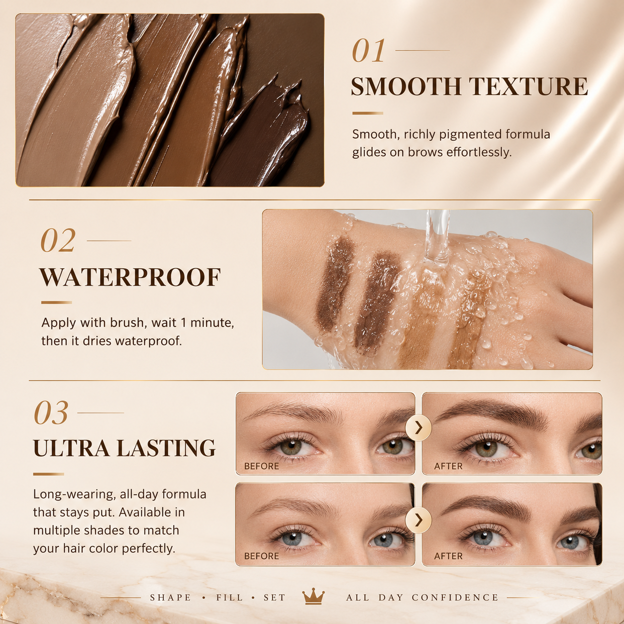 ⏳Last Day Buy 1 Get 1 Free ⭐ 24H Waterproof Brow Eyebrow Gel Tint