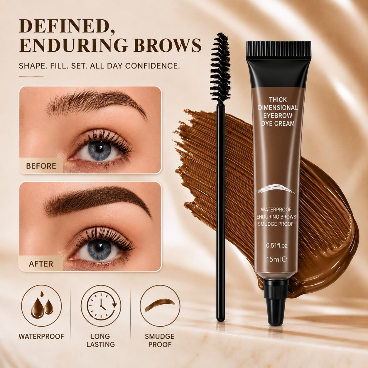 ⏳Last Day Buy 1 Get 1 Free ⭐ 24H Waterproof Brow Eyebrow Gel Tint