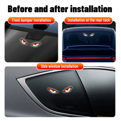 😈Solar Demon Eye👁️ LED Car Window Light